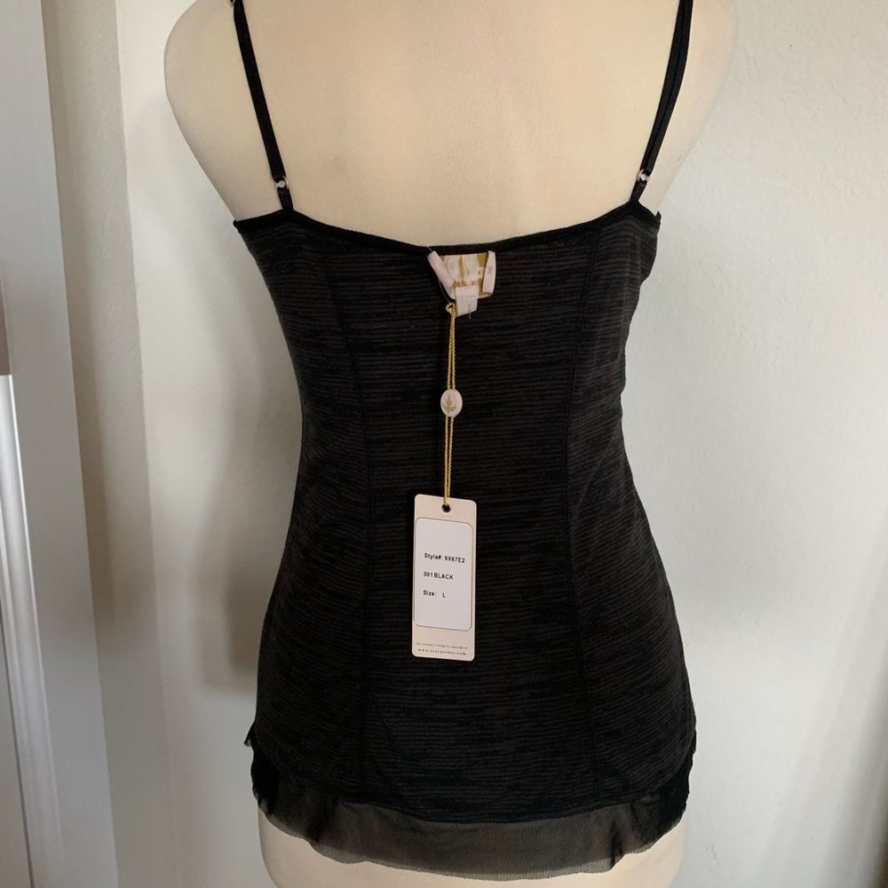 Tracy Reese Black Poly Viscose Camisole large NWT - Picture 16 of 16